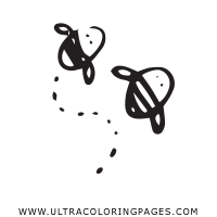 bees Coloring Page