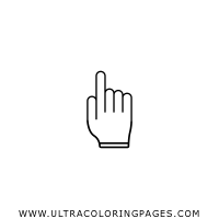 cursor-pointer Coloring Page