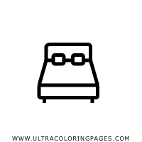 double-bed Coloring Page