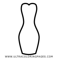 dress Coloring Page