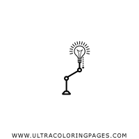 lamp Coloring Page