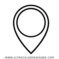 map-pin Coloring Page