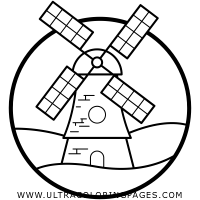 molen-van-sloten Coloring Page