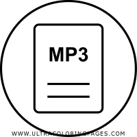 mp3 Coloring Page