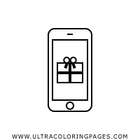 smartphone-gift Coloring Page