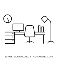 workstation Coloring Page